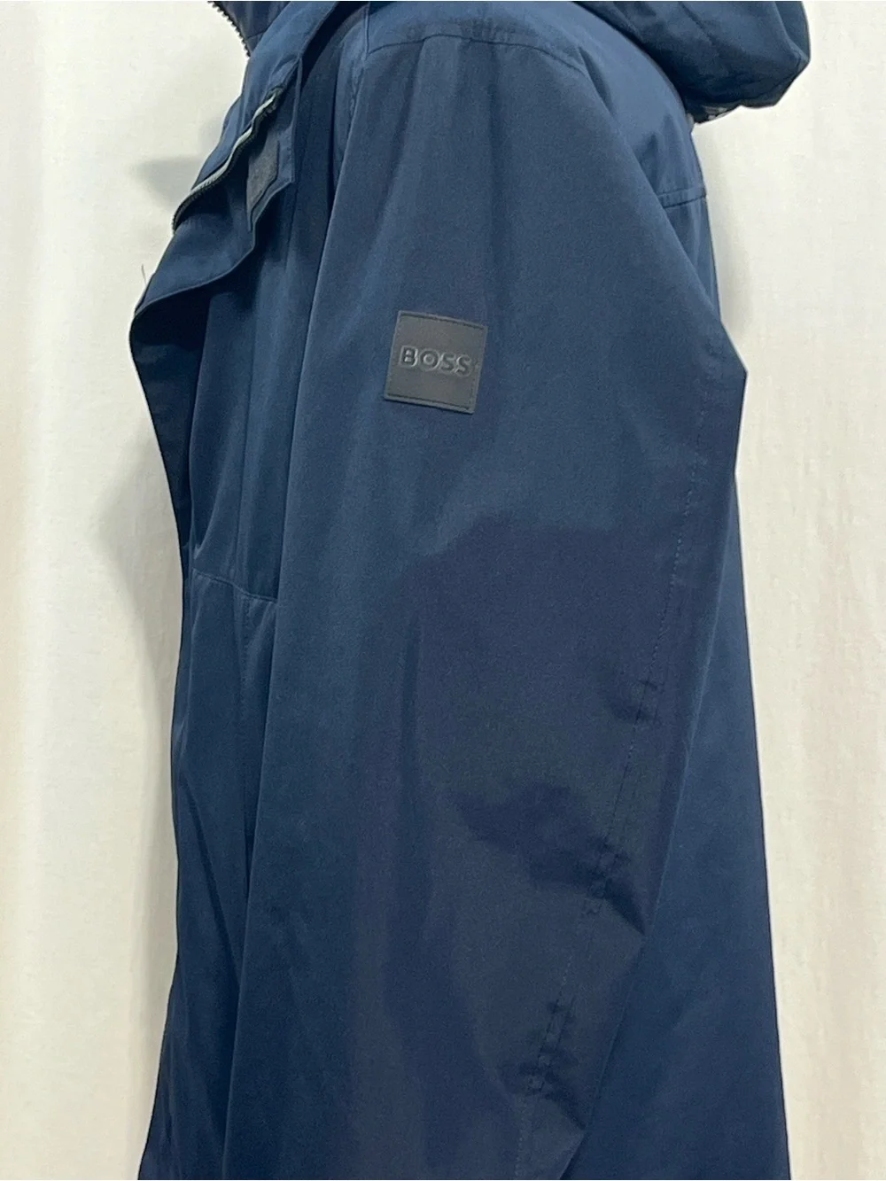 NEW Hugo Boss Navy Blue  Hooded Double-Layer 3 in 1 performance Jacket. - Picture 3 of 10